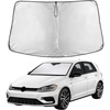 EcoNour Windshield Sunshade Compatible for Volkswagen VW Golf MK7 2013-2018 | Sun Visor for Front Windshield & Window Sun Shade Cover, UV Heat Blocker & Protector, Car Accessories
