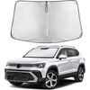 EcoNour Windshield Sunshade Compatible for Volkswagen VW Taos 2022-2026 | Sun Visor for Front Windshield & Window Sun Shade Cover, UV Heat Blocker & Protector, Car Accessories