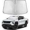 EcoNour Windshield Sunshade for Chevy Silverado EV/GMC Sierra EV 2024-2026 | Sun Visor for Front Windshield & Window Sun Shade Cover, UV Heat Blocker & Protector, Car Accessories