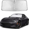 EcoNour Windshield Sunshade for Mazda MX5 Miata Convertible 2016-2024 2025 | Sun Visor for Front Windshield & Window Sun Shade Cover, UV Heat Blocker & Protector, Car Accessories