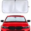 Econour Car Windshield Sun Shade, Automotive Window Sunshade, Universal Fit for Cars SUVs and Trucks, Blocks 99% Heat and UV Rays, Keeps Car Interior Cool, Sun Visor Summer Car Accessory