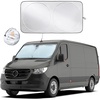 Econour Foldable Van Windshield Sun Shade, Reflective Window Cover