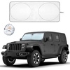 Econour Jeep Windshield Sun Shade, Foldable UV Sun Shield, Jeep Accessories