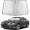 Econour Windshield Sun Shade Compatible for Rivian R1S R1T 2022-2025 2026 | Sun Visor for Front Windshield & Window Sun Shade Cover, UV Heat Blocker & Protector, Car Accessories(2019-2025)