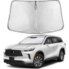 Econour Windshield Sun Shade Compatible for Rivian R1S R1T 2022-2025 2026 | Sun Visor for Front Windshield & Window Sun Shade Cover, UV Heat Blocker & Protector, Car Accessories(for Infiniti QX60 2014- 2025)