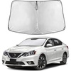Econour Windshield Sun Shade Compatible for Rivian R1S R1T 2022-2025 2026 | Sun Visor for Front Windshield & Window Sun Shade Cover, UV Heat Blocker & Protector, Car Accessories((2014-2019))