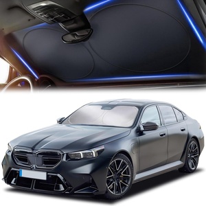 Autovir Truck Windshield Sun Shade Foldable – 280T Sun Visor Front Shield(Small)