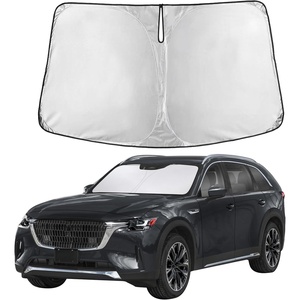 Autovir Windshield Sun Shade, 2017-2026 Tesla Model 3 & Y, 280T Visor Shade(CX-90 2024-2026)