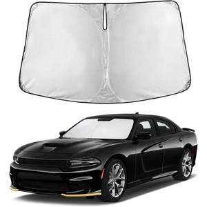 Autovir Windshield Sun Shade, 2017-2026 Tesla Model 3 & Y, 280T Visor Shade(Charger 2011-2023)