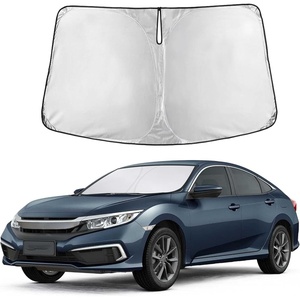 Autovir Windshield Sun Shade, 2017-2026 Tesla Model 3 & Y, 280T Visor Shade(Civic 2016-2021)