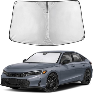 Autovir Windshield Sun Shade, 2017-2026 Tesla Model 3 & Y, 280T Visor Shade(Civic 2022-2026)