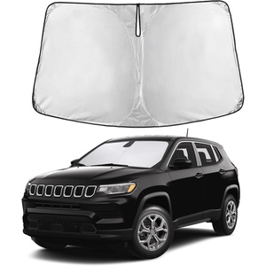 Autovir Windshield Sun Shade, 2017-2026 Tesla Model 3 & Y, 280T Visor Shade(Compass 2017-2025)