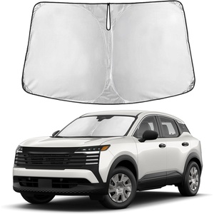 Autovir Windshield Sun Shade, 2017-2026 Tesla Model 3 & Y, 280T Visor Shade(Kicks 2025-2026)