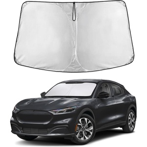 Autovir Windshield Sun Shade, 2017-2026 Tesla Model 3 & Y, 280T Visor Shade(Mustang Mache 2021-2026)