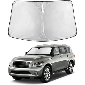 Autovir Windshield Sun Shade, 2017-2026 Tesla Model 3 & Y, 280T Visor Shade(QX80 2014-2024)
