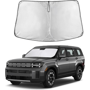 Autovir Windshield Sun Shade, 2017-2026 Tesla Model 3 & Y, 280T Visor Shade(Santa Fe 2024-2026)