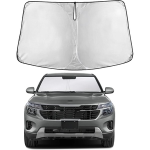 Autovir Windshield Sun Shade, 2017-2026 Tesla Model 3 & Y, 280T Visor Shade(Seltos 2021-2026)