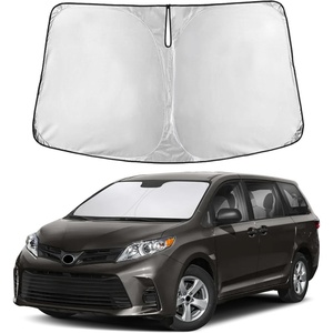 Autovir Windshield Sun Shade, 2017-2026 Tesla Model 3 & Y, 280T Visor Shade(Sienna 2011-2020)