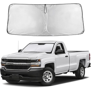 Autovir Windshield Sun Shade, 2017-2026 Tesla Model 3 & Y, 280T Visor Shade(Silverado 1500 2014-2018)