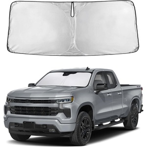 Autovir Windshield Sun Shade, 2017-2026 Tesla Model 3 & Y, 280T Visor Shade(Silverado 1500 2019-2026)