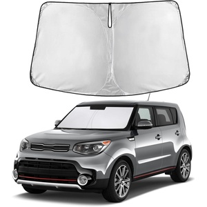 Autovir Windshield Sun Shade, 2017-2026 Tesla Model 3 & Y, 280T Visor Shade(Soul 2014-2019)