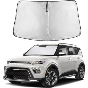 Autovir Windshield Sun Shade, 2017-2026 Tesla Model 3 & Y, 280T Visor Shade(Soul 2020-2026)