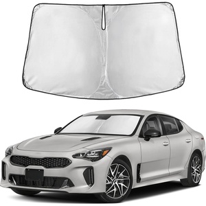 Autovir Windshield Sun Shade, 2017-2026 Tesla Model 3 & Y, 280T Visor Shade(Stringer 2018-2023)