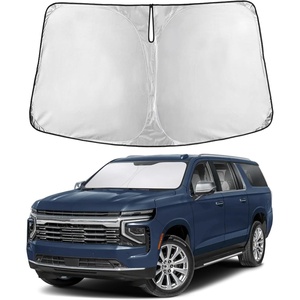 Autovir Windshield Sun Shade, 2017-2026 Tesla Model 3 & Y, 280T Visor Shade(Suburban)