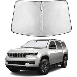 Autovir Windshield Sun Shade, 2017-2026 Tesla Model 3 & Y, 280T Visor Shade(Wagoneer 2022-2025)