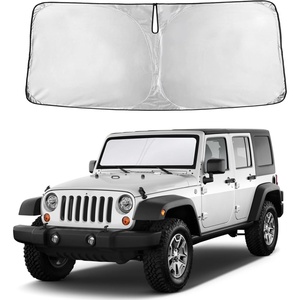 Autovir Windshield Sun Shade, 2017-2026 Tesla Model 3 & Y, 280T Visor Shade(Wrangler 1997-2017)