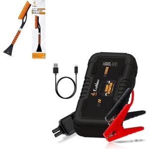 EcoNour 27″ Aluminum Snow Brush with Ice Scrapers for Car Windshield CS20 Car Battery Jump Starter – 2500A