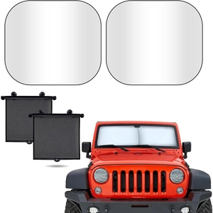 EcoNour 2-Piece Windshield Sun Shade 26″x18″ + EcoNour Car Side Window Sun Shade 15″x17″ | Complete Automotive Sun Protection | Car Shades for Side Windows