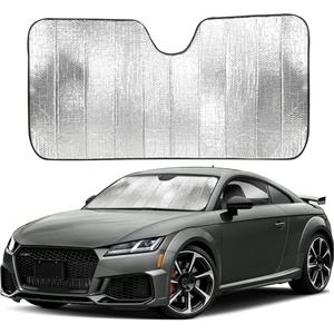 EcoNour Accordion Car Windshield Sun Shade for Trucks | Car Window Shades for Large SUVs & Pickups | UV Blocker Sun Visor for Interior Protection & Heat Control | XL (66 x 27 Inches)(Large)
