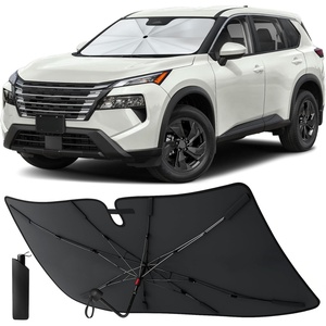 EcoNour Camoflage American Flag Windshield Sun Shade –240T Reflective Polyester Blocks 99% UV & Heat Protection | Patriotic Car Accessory Sedans, Hatchbacks, Small SUVs | Universal Fit (66″ x 34″)(Rogue 2021-2026)