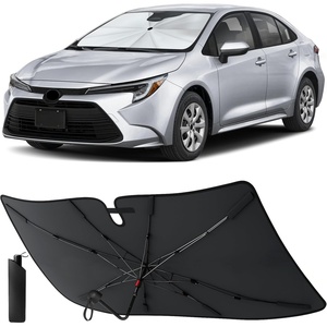 EcoNour Camoflage American Flag Windshield Sun Shade –240T Reflective Polyester Blocks 99% UV & Heat Protection | Patriotic Car Accessory Sedans, Hatchbacks, Small SUVs | Universal Fit (66″ x 34″)(Corolla 2020-2026)