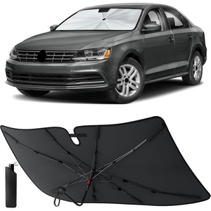 EcoNour Camoflage American Flag Windshield Sun Shade –240T Reflective Polyester Blocks 99% UV & Heat Protection | Patriotic Car Accessory Sedans, Hatchbacks, Small SUVs | Universal Fit (66″ x 34″)(Jetta 2011-2018)