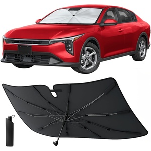 EcoNour Camoflage American Flag Windshield Sun Shade –240T Reflective Polyester Blocks 99% UV & Heat Protection | Patriotic Car Accessory Sedans, Hatchbacks, Small SUVs | Universal Fit (66″ x 34″)(Medium)