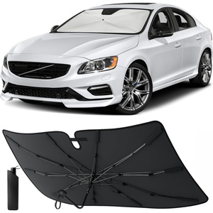 EcoNour Camoflage American Flag Windshield Sun Shade –240T Reflective Polyester Blocks 99% UV & Heat Protection | Patriotic Car Accessory Sedans, Hatchbacks, Small SUVs | Universal Fit (66″ x 34″)(Small)