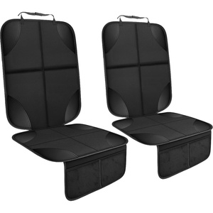EcoNour Car Seat Protector 2 Pack, 600D Waterproof Fabric | Thick Padding, Non-Slip Backing, Seat Cover Mat for Baby Car Seat & Pets, Guards Against Spills, Stains & Scratches(2-Pack)