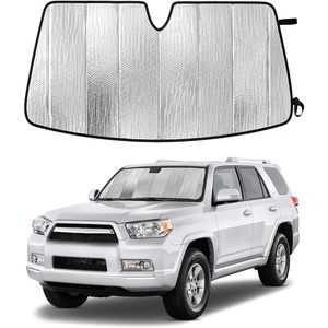 EcoNour Foldable Sun Shade Fit for Tesla Model 3/Y 2017-2024 2025 2026 | Accordion Windshield Sun Shade, Front Car Window Shades Sun Visor, Blocks UV Rays & Heat, Car Accessories(For Toyota 4Runner 2010-2025)