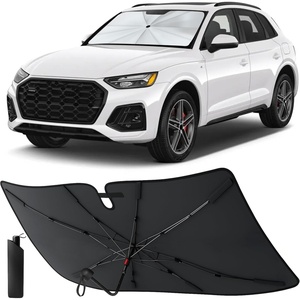 EcoNour Foldable Windshield Sun Shade Fit for 2018-2024 2025 2026 Audi Q5 Sunshade & Window Tint, Front Car Window Shades Sun Visor, UV Protection, Heat Blocker, Car Accessories