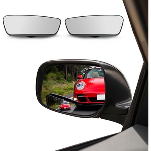 EcoNour Rectangle Blind Spot Mirror (2 Pack) – HD Glass Convex Rear View Mirror, Wide Angle with 360° Rotation & 30° Adjustable Sway, Stick-On Side Mirror for Car, SUV & Trucks(Rectangle)