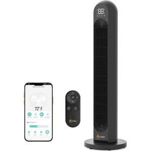 EcoNour Smart Tower Fan with WiFi & Alexa Control, 42Inch Personal Fan, 120° Oscillation, Powerful Whole-Room Airflow, 28dB Quiet DC Motor, 12 Speeds & 4 Modes, 1500 RPM Fan for Bedroom, Home&Office