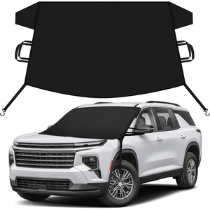 EcoNour Snow Cover for Toyota Tacoma | Heavy-Duty Windshield Cover for Ice and Snow Protection | 600D Oxford Winter Car Cover with S-Hook Straps(Fit for Chevrolet Traverse)