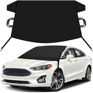 EcoNour Snow Cover for Toyota Tacoma | Heavy-Duty Windshield Cover for Ice and Snow Protection | 600D Oxford Winter Car Cover with S-Hook Straps(Fit for Ford Fusion)