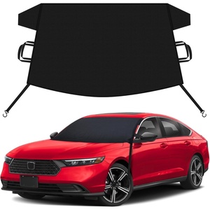 EcoNour Snow Cover for Toyota Tacoma | Heavy-Duty Windshield Cover for Ice and Snow Protection | 600D Oxford Winter Car Cover with S-Hook Straps(Fit for Honda Accord)