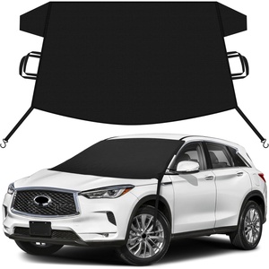 EcoNour Snow Cover for Toyota Tacoma | Heavy-Duty Windshield Cover for Ice and Snow Protection | 600D Oxford Winter Car Cover with S-Hook Straps(Fit for Infiniti QX50)