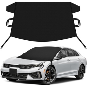 EcoNour Snow Cover for Toyota Tacoma | Heavy-Duty Windshield Cover for Ice and Snow Protection | 600D Oxford Winter Car Cover with S-Hook Straps(Fit for Kia Forte)