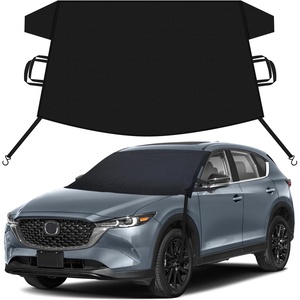EcoNour Snow Cover for Toyota Tacoma | Heavy-Duty Windshield Cover for Ice and Snow Protection | 600D Oxford Winter Car Cover with S-Hook Straps(Fit for Mazda CX5)