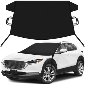 EcoNour Snow Cover for Toyota Tacoma | Heavy-Duty Windshield Cover for Ice and Snow Protection | 600D Oxford Winter Car Cover with S-Hook Straps(Fit for Mazda CX-30)
